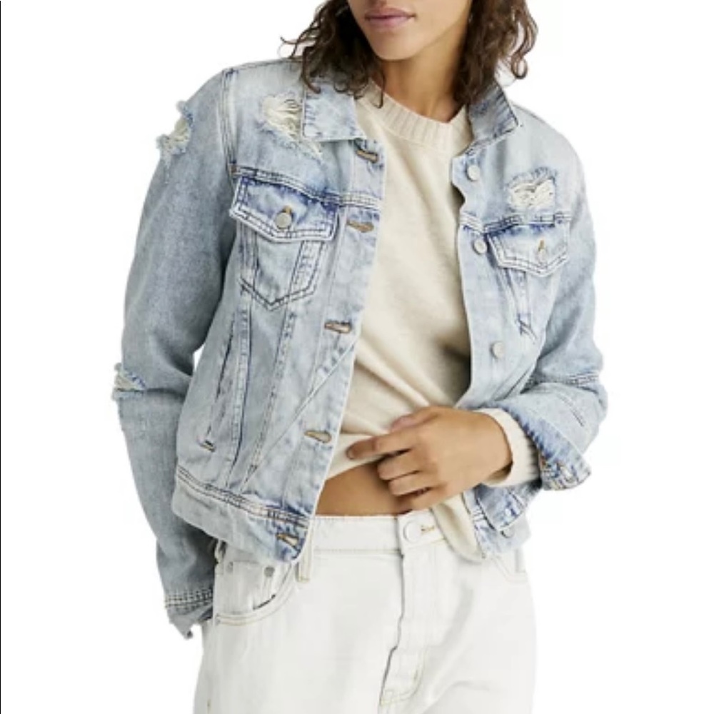 Free People Rumors Denim Jacket NWOT